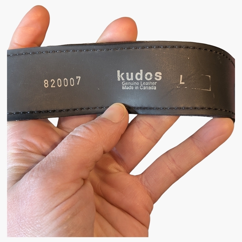 Kudos Genuine Leather Belt | Made in Canada | Fits 34.5"–40" Waist - Picture 6 of 6